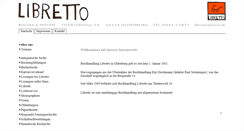 Desktop Screenshot of libretto-buchhandlung.de